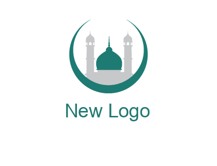 mosque inside the circle swoosh logo