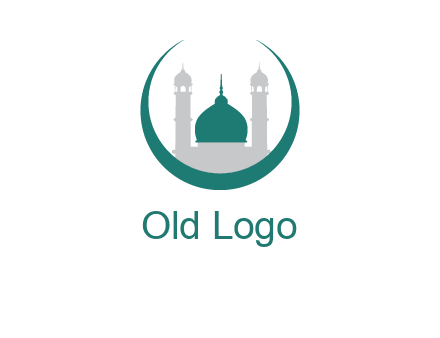 mosque inside the circle swoosh logo