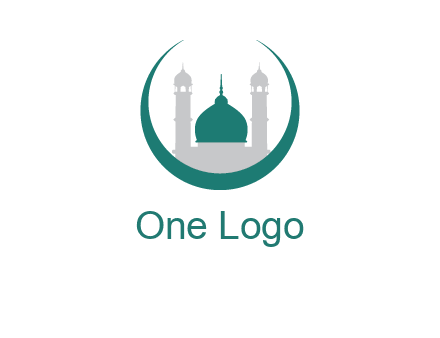 mosque inside the circle swoosh logo