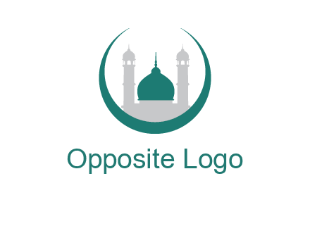 mosque inside the circle swoosh logo