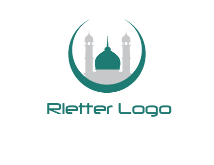 mosque inside the circle swoosh logo