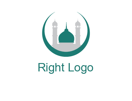 mosque inside the circle swoosh logo