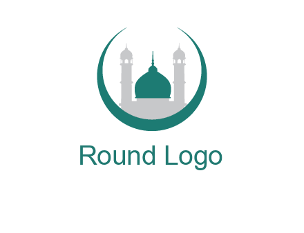 mosque inside the circle swoosh logo