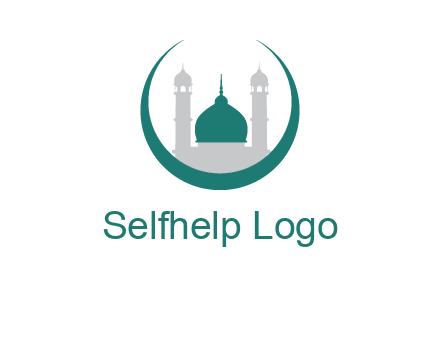 mosque inside the circle swoosh logo