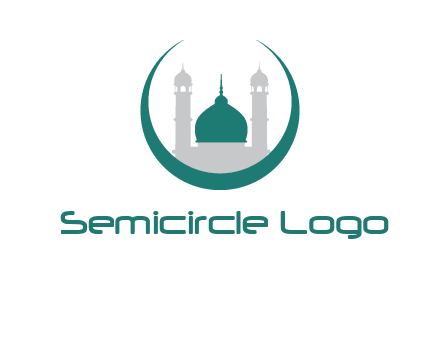 mosque inside the circle swoosh logo