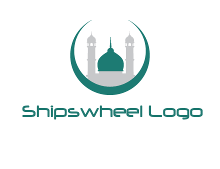 mosque inside the circle swoosh logo