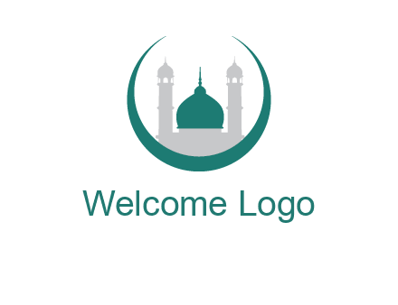 mosque inside the circle swoosh logo