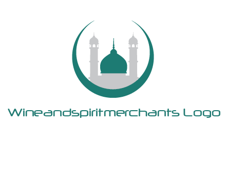 mosque inside the circle swoosh logo