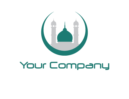 mosque inside the circle swoosh logo