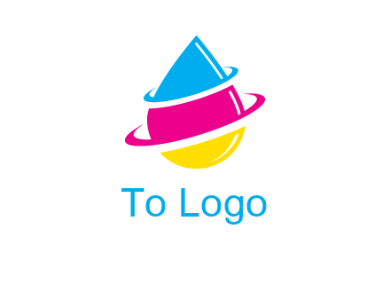swooshes around the abstract water drop logo