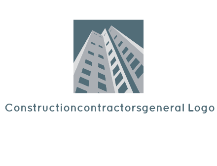 abstract buildings inside the square logo