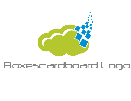 cloud squares  information technology logo