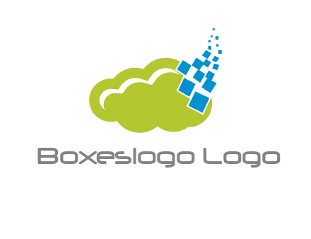 cloud squares  information technology logo