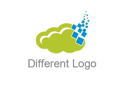 cloud squares  information technology logo