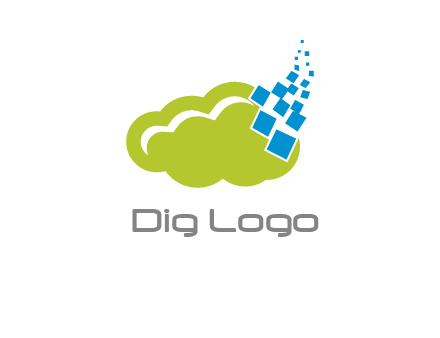 cloud squares  information technology logo