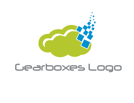 cloud squares  information technology logo