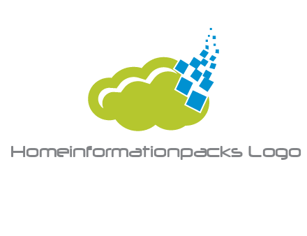 cloud squares  information technology logo