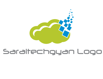 cloud squares  information technology logo