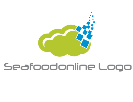 cloud squares  information technology logo