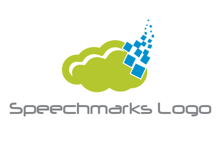 cloud squares  information technology logo