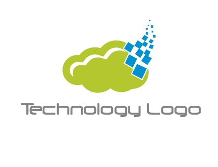 cloud squares  information technology logo