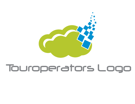 cloud squares  information technology logo