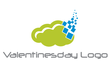 cloud squares  information technology logo