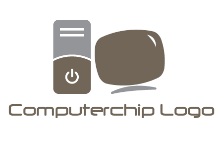 CPU with monitor icon