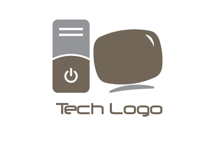 CPU with monitor icon