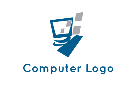 pixelation is coming out of computer's monitor icon