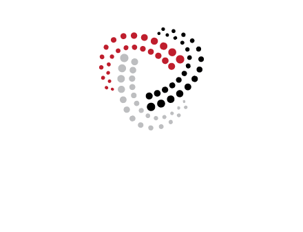 pattern of circles are forming media button logo