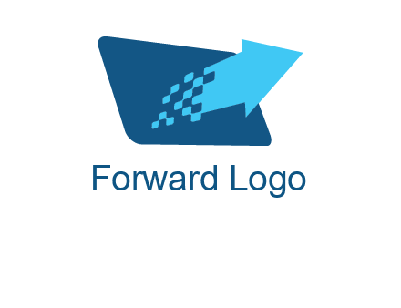 Pixel arrow come out from the monitor logo