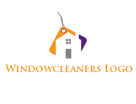 house is incorporated with shopping tag logo