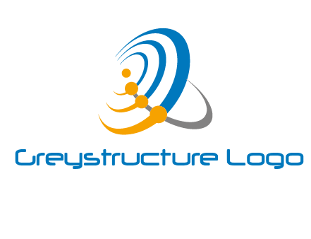 connected rings or orbit logo