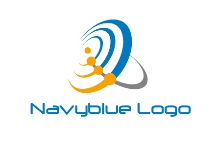 connected rings or orbit logo