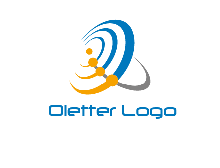 connected rings or orbit logo