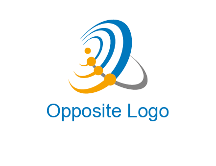 connected rings or orbit logo