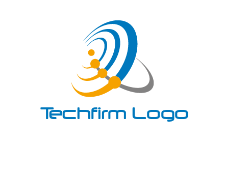 connected rings or orbit logo