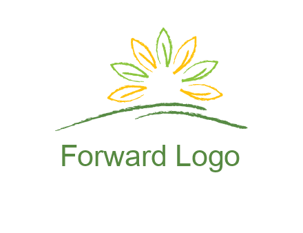 abstract leaf icon