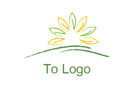 abstract leaf icon