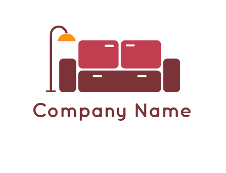 sofa with lamp logo