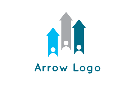 abstract persons inside the arrows logo