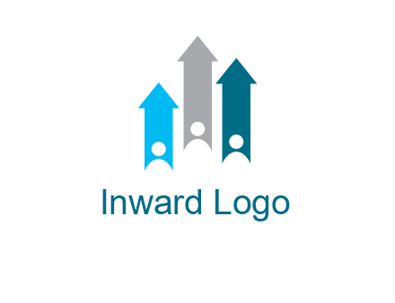 abstract persons inside the arrows logo