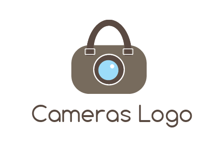 camera lens merged with beg logo