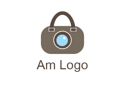 camera lens merged with beg logo