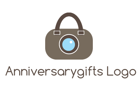 camera lens merged with beg logo