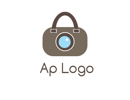 camera lens merged with beg logo