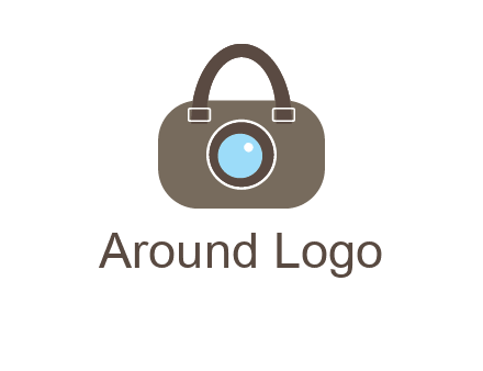 camera lens merged with beg logo