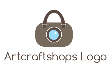 camera lens merged with beg logo