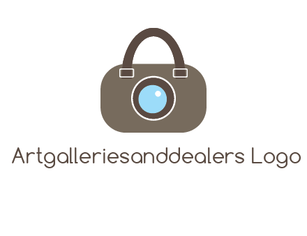 camera lens merged with beg logo